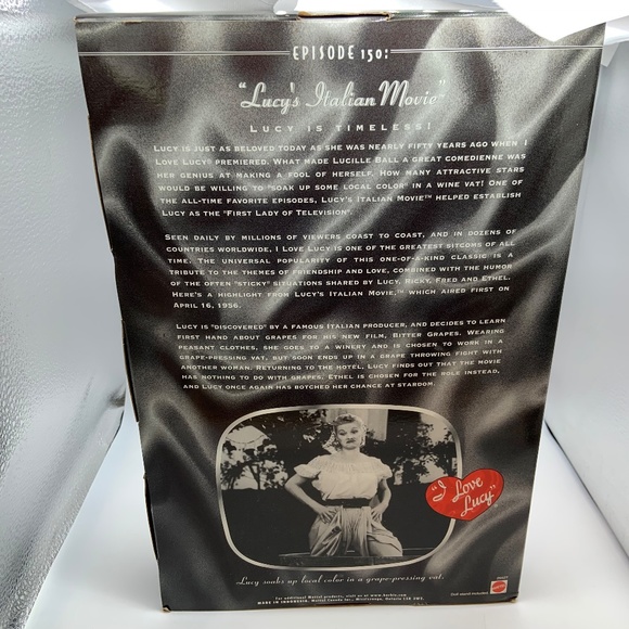 Vintage Mattel I Love Lucy Episode 150 Lucy's Italian Movie Retro Doll New! - Picture 9 of 14